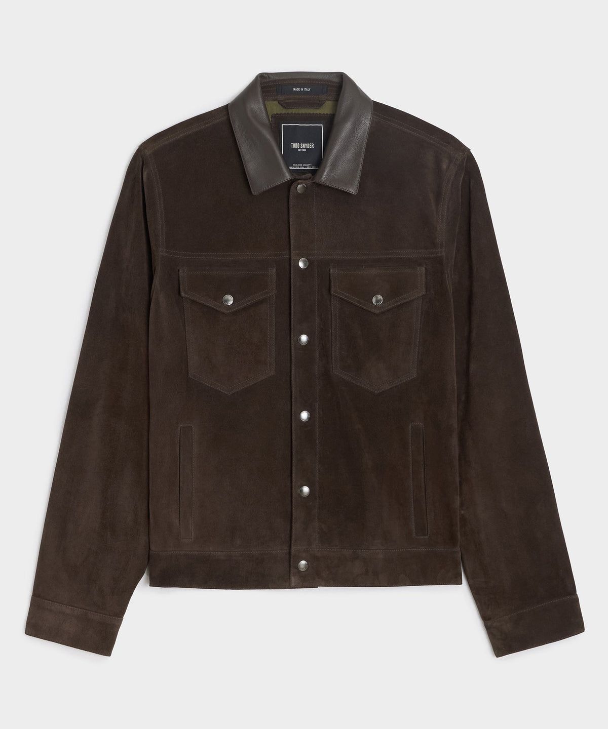 Italian Suede Dylan Jacket - Espresso