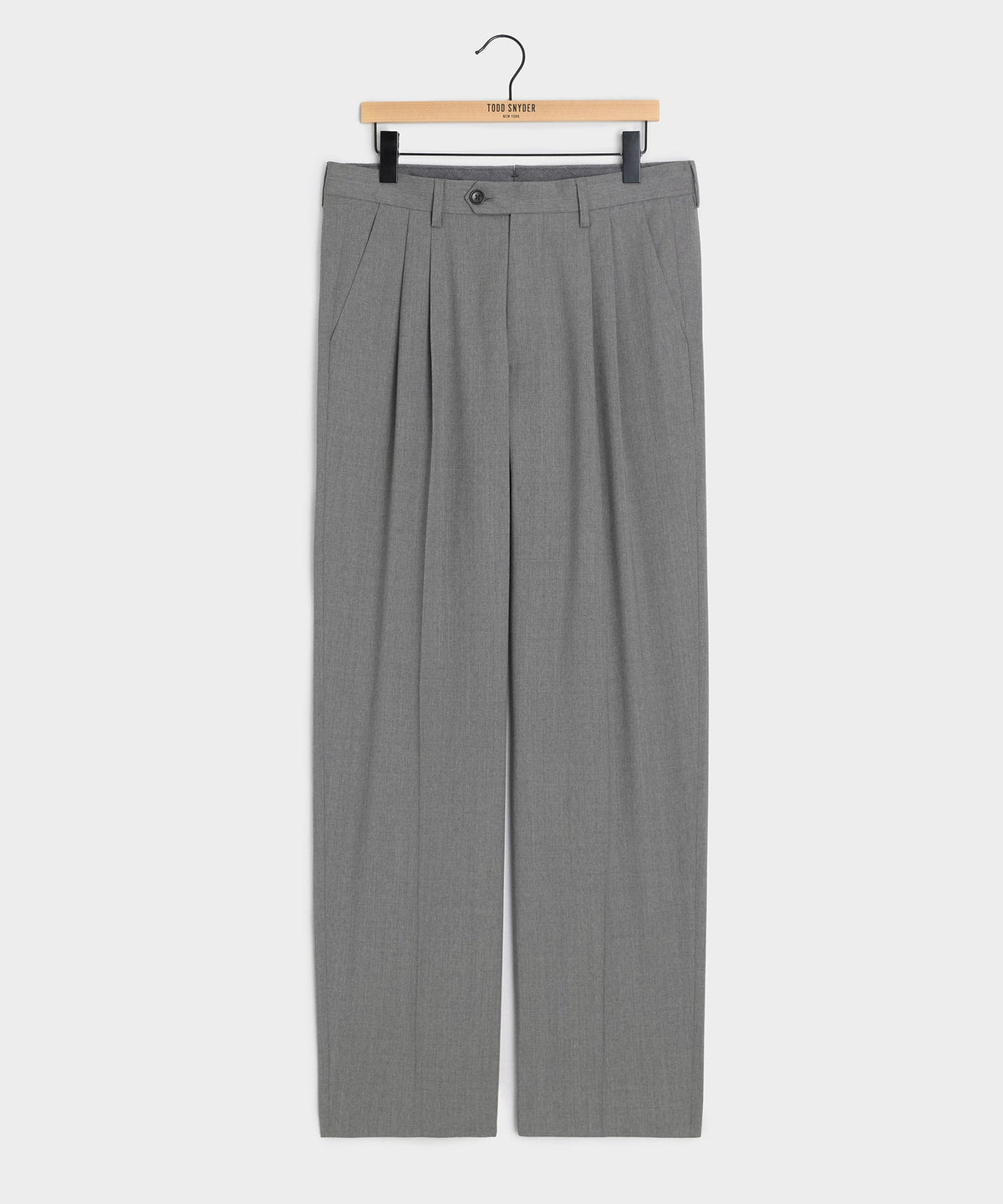 Italian Gabardine Wythe Trouser - Light Grey