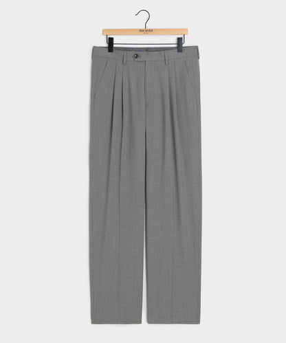 Italian Gabardine Wythe Trouser - Light Grey
