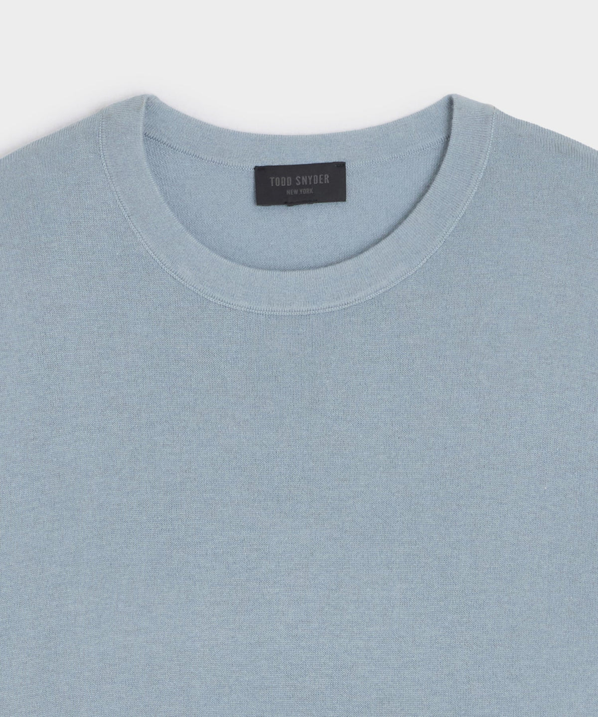 Silk-Cashmere Crewneck Sweater - Dusty Blue