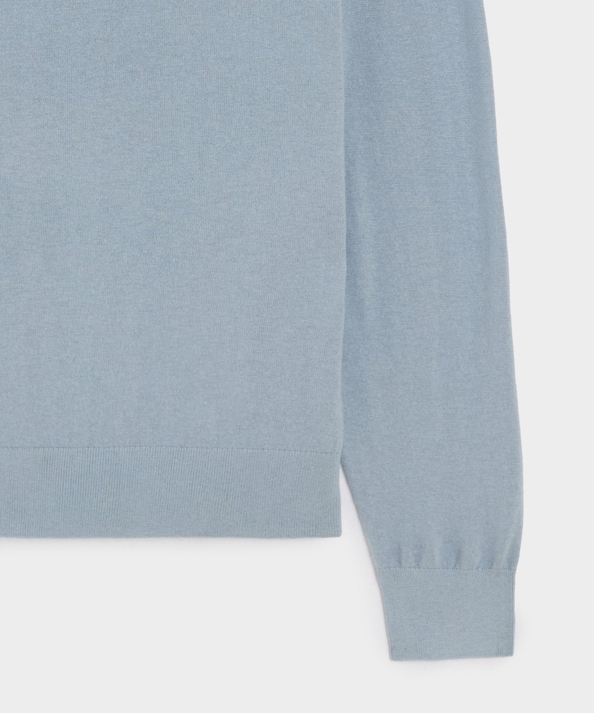 Silk-Cashmere Crewneck Sweater - Dusty Blue