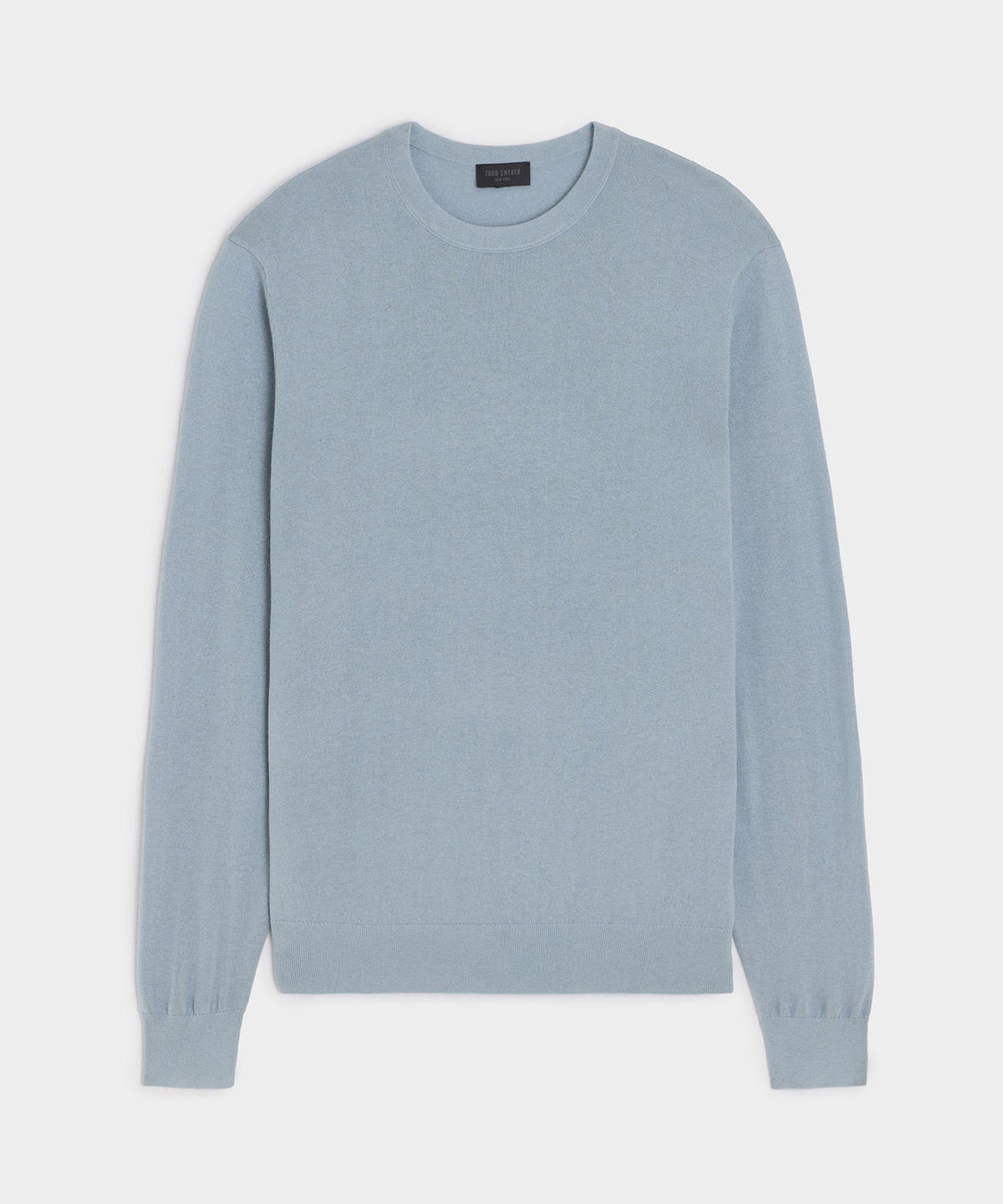 Silk-Cashmere Crewneck Sweater - Dusty Blue