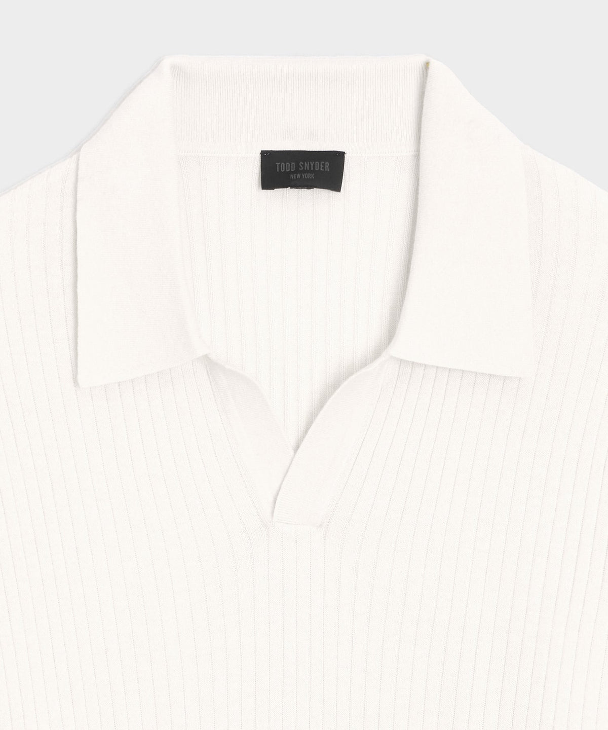 Silk-Cashmere Ribbed Montauk Sweater Polo - Bisque