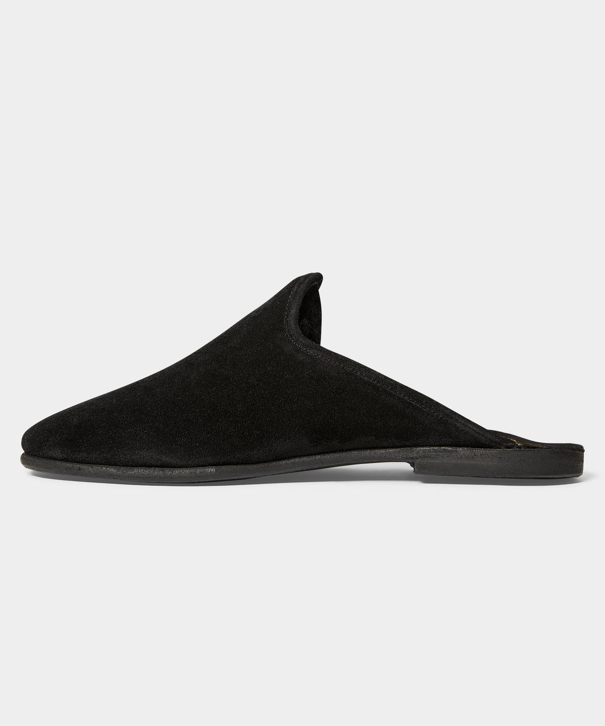 Sabah Baba Suede Shearling Slide - Black
