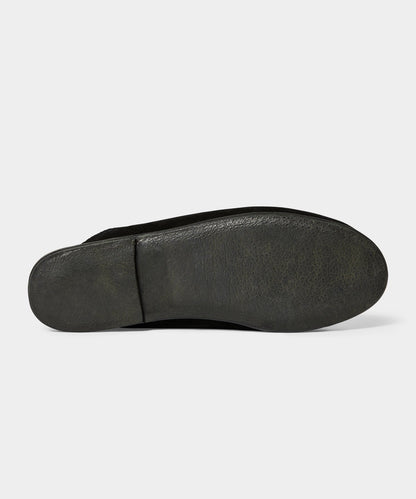 Sabah Baba Suede Shearling Slide - Black
