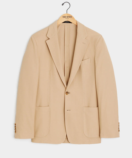Italian Knit Sport Coat - Light Khaki