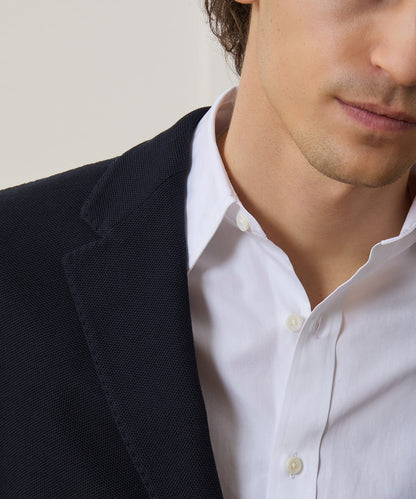 Italian Knit Sport Coat - Navy