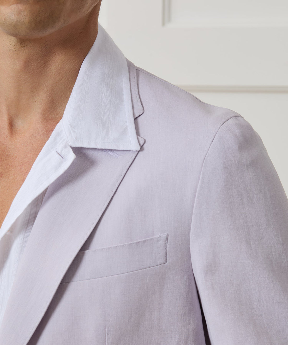 Italian Sueded Linen Sport Coat - French Lilac