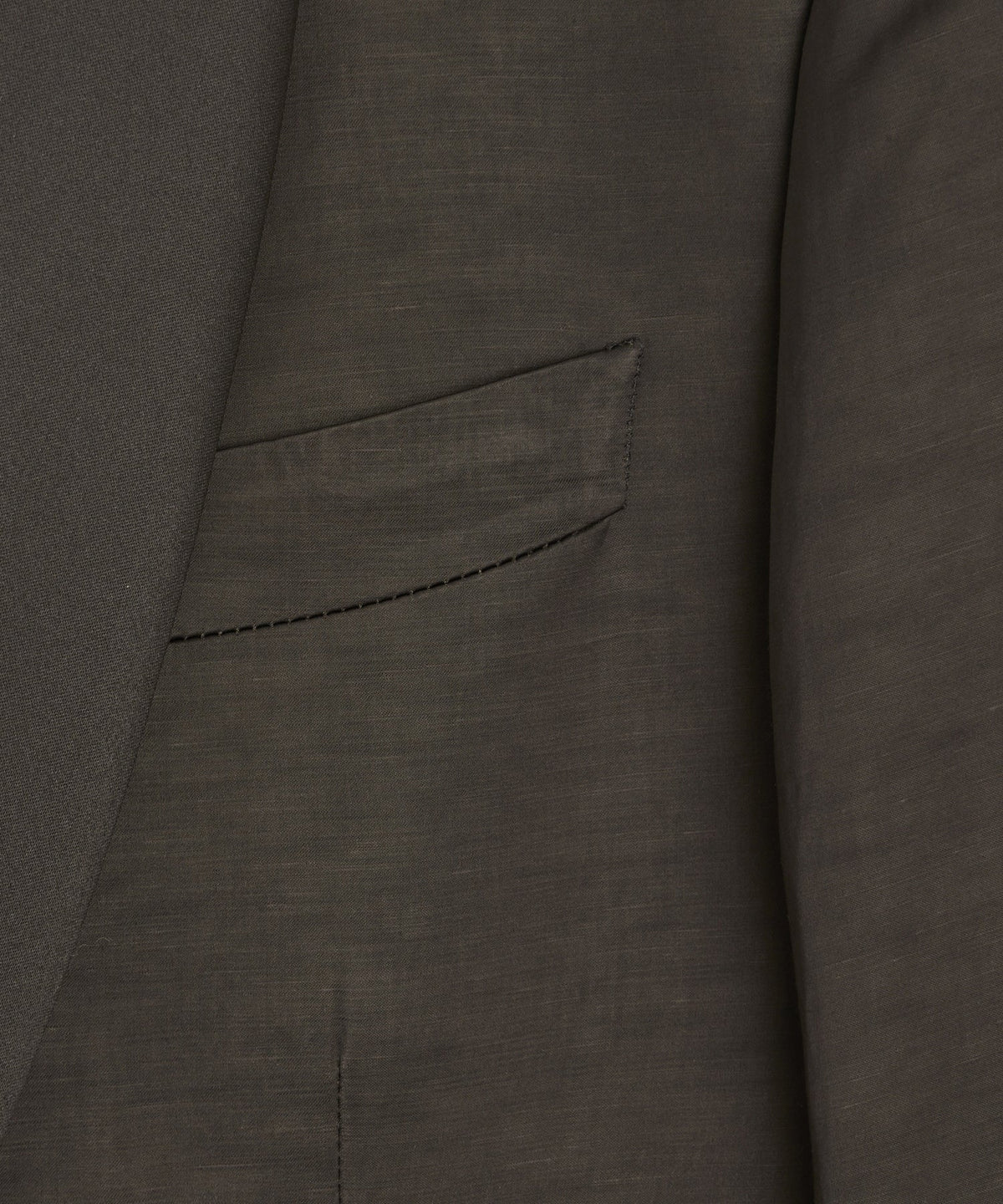 Italian Double-Breasted Shawl Tuxedo Jacket - Brown