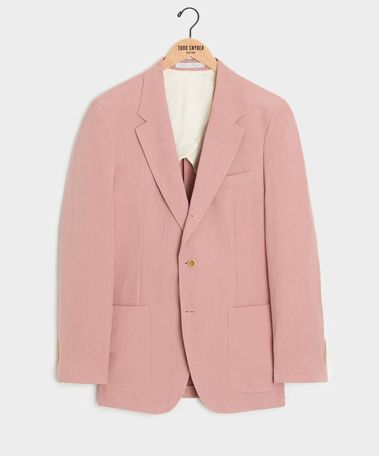 Italian Sueded Linen Madison Jacket - Dusty Rose