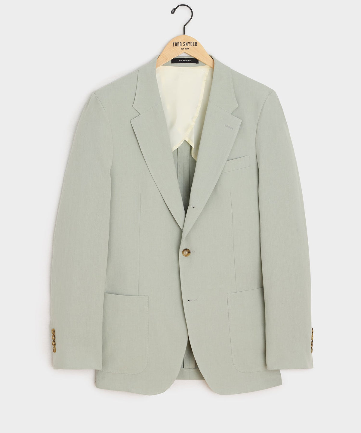 Italian Sueded Linen Madison Jacket - Silver Lake