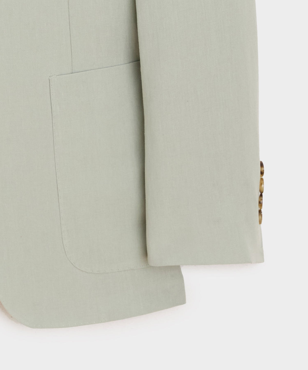 Italian Sueded Linen Madison Jacket - Silver Lake