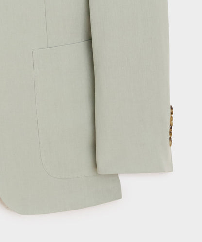 Italian Sueded Linen Madison Jacket - Silver Lake