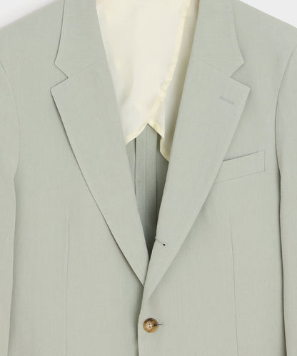 Italian Sueded Linen Madison Jacket - Silver Lake