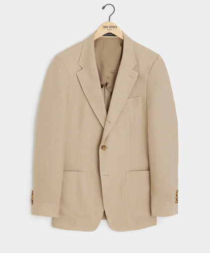 Italian Linen Madison Jacket - Beige