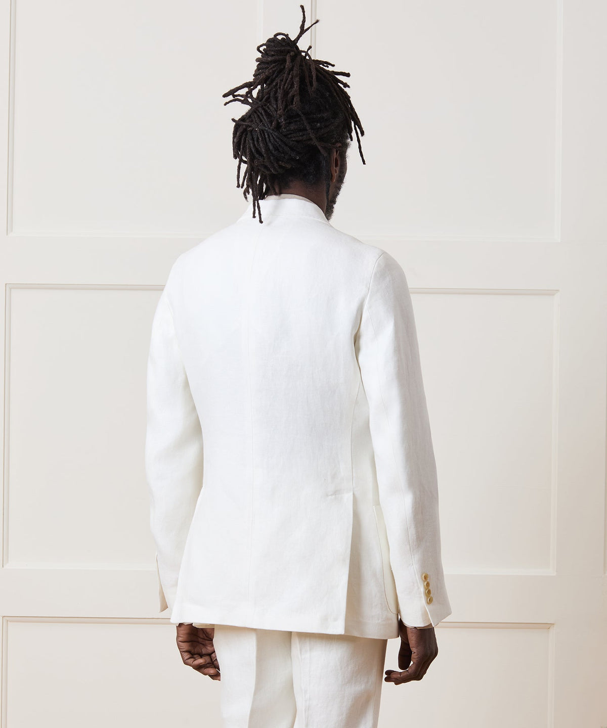 Italian Linen Madison Jacket - White