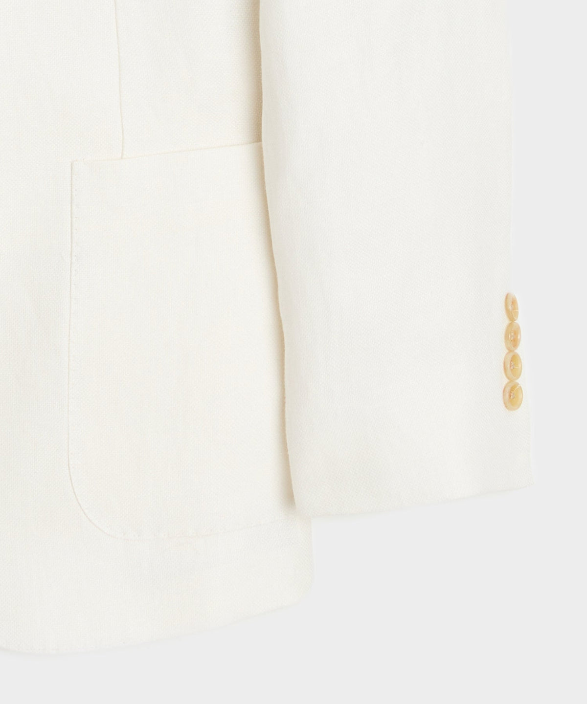 Italian Linen Madison Jacket - White