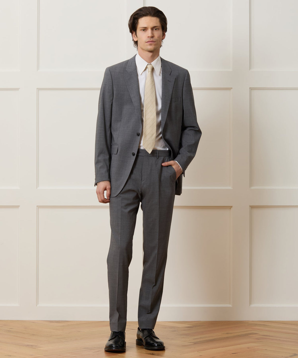 Italian Tropical Wool Sutton Jacket - Grey