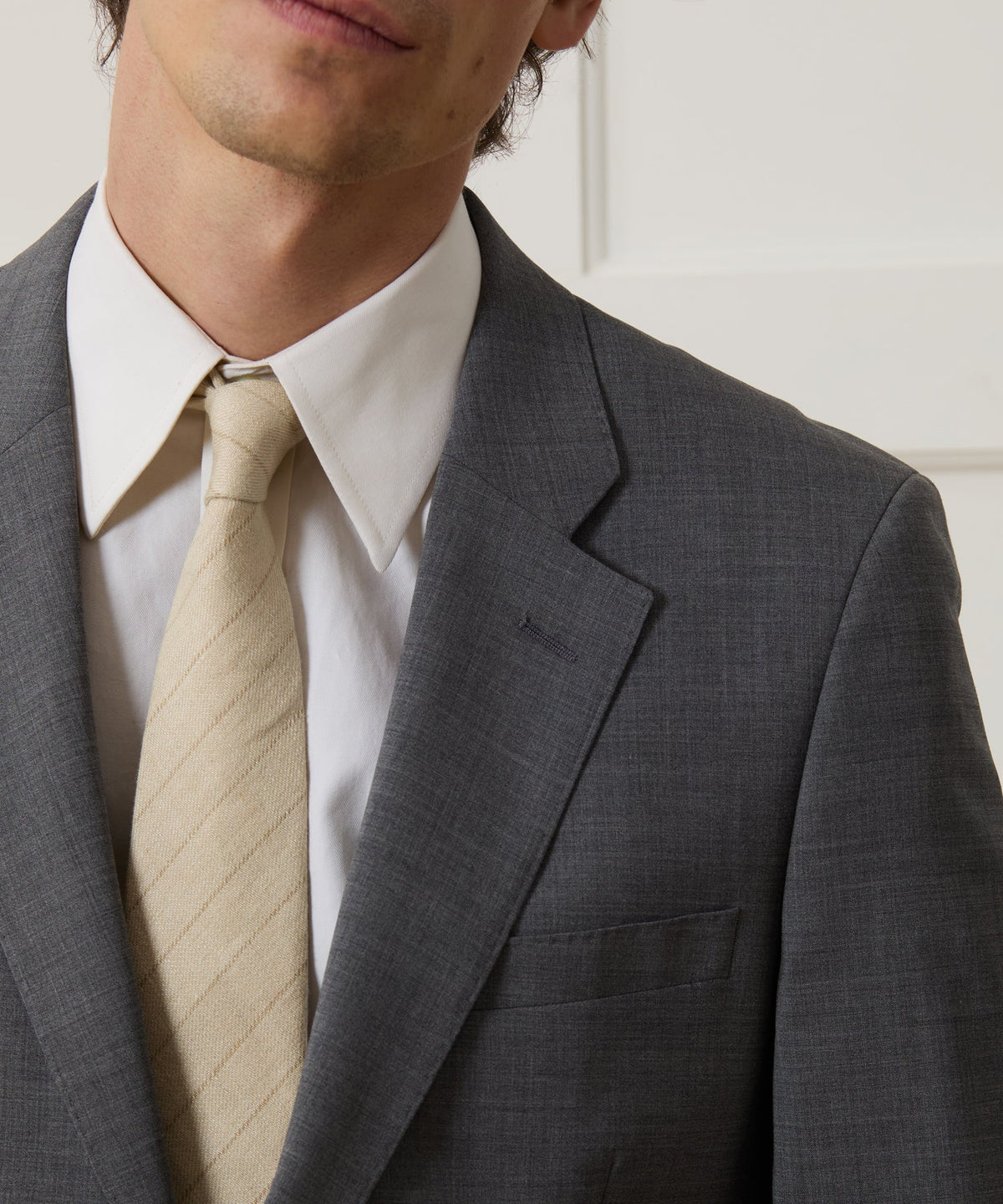 Italian Tropical Wool Sutton Jacket - Grey