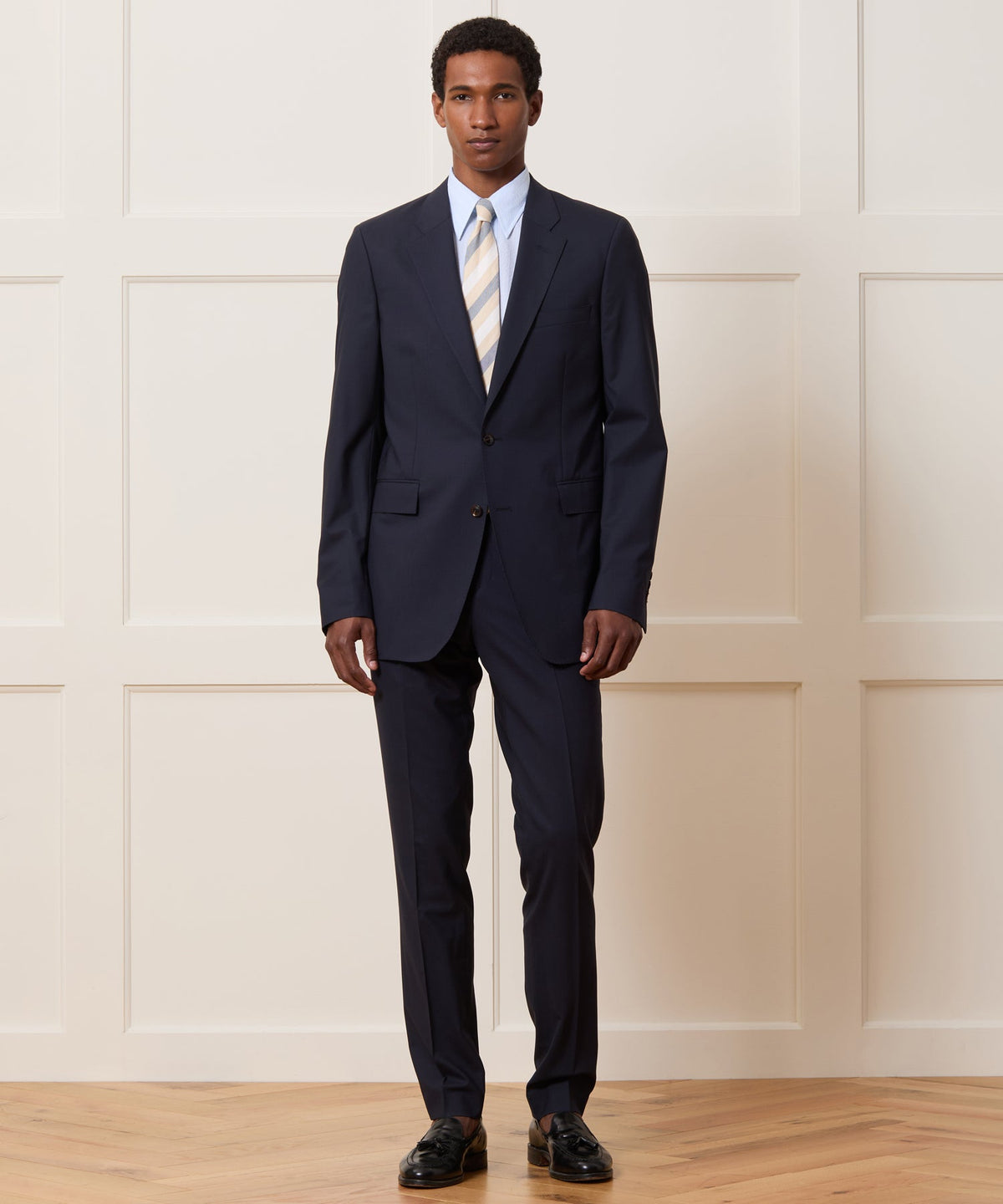 Italian Tropical Wool Sutton Jacket - Navy