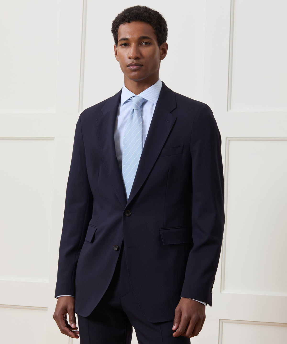 Italian Gabardine Sutton Jacket - Navy