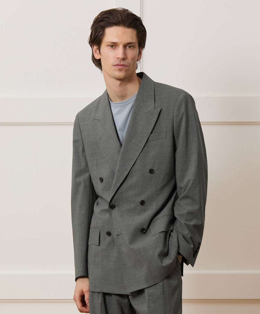 Italian Tropical Wool Wythe Jacket - Grey
