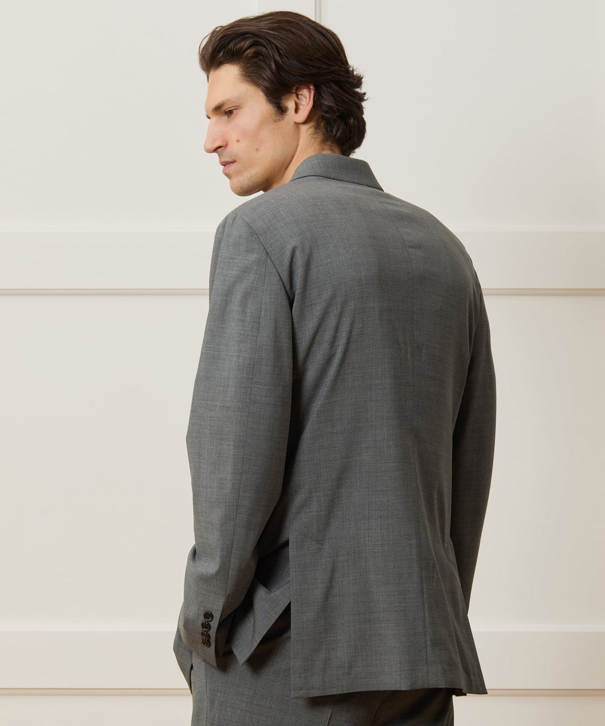 Italian Tropical Wool Wythe Jacket - Grey