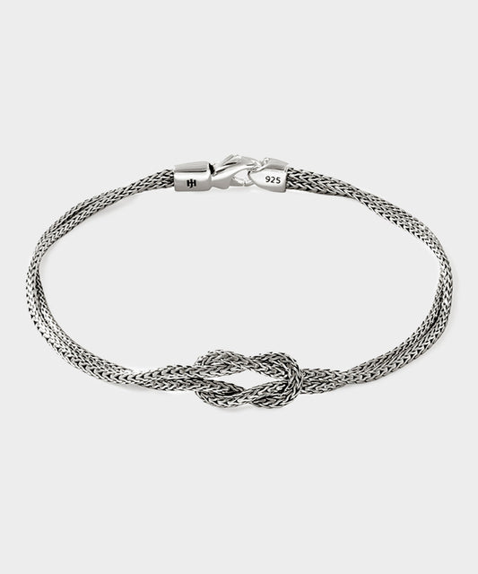 John Hardy Sterling Silver Love Knot Bracelet - Silver