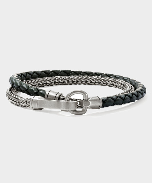 Todd Snyder x John Hardy Silver Double Wrap Bracelet - Silver