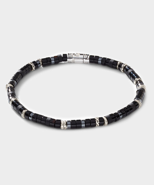 John Hardy Sterling Silver Heishi Bracelet - Silver