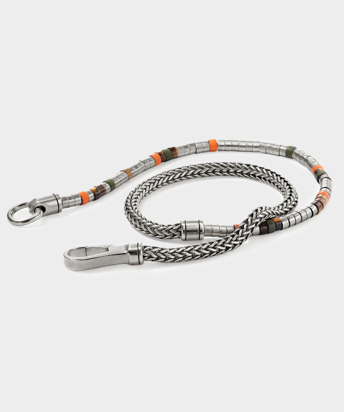 Todd Snyder x John Hardy Heishi Silver Double Wrap Bracelet - Silver