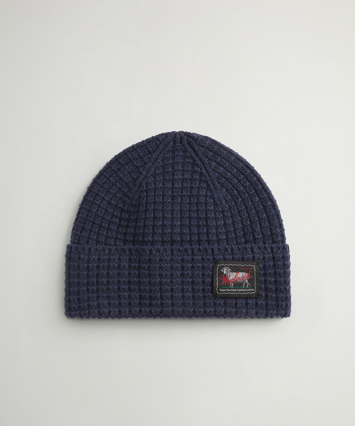 Todd Snyder x Woolrich Wool-Cashmere Waffle Beanie - Turbulence
