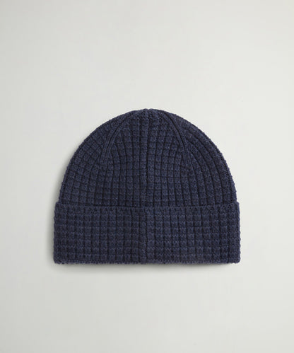 Todd Snyder x Woolrich Wool-Cashmere Waffle Beanie - Turbulence