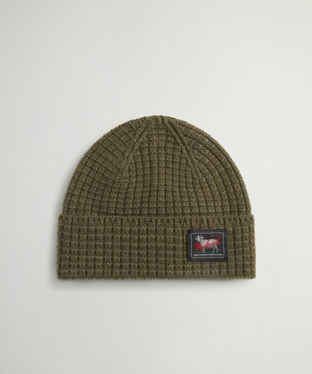 Todd Snyder x Woolrich Wool-Cashmere Waffle Beanie - Deep Depths