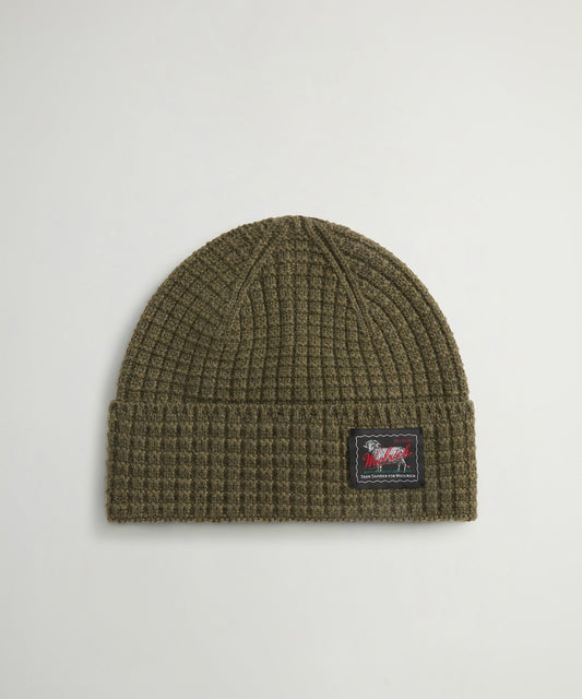 Todd Snyder x Woolrich Wool-Cashmere Waffle Beanie - Deep Depths