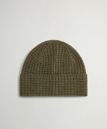 Todd Snyder x Woolrich Wool-Cashmere Waffle Beanie - Deep Depths