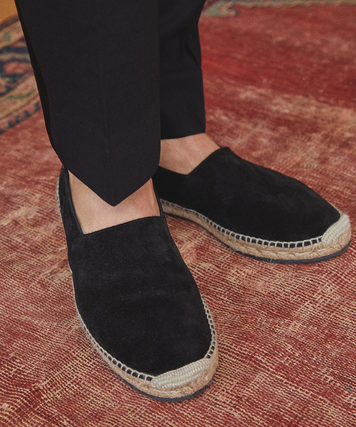 Nomad Suede Espadrille - Black