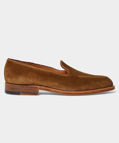 Todd Snyder X Alden Venetian Suede Loafer - Snuff
