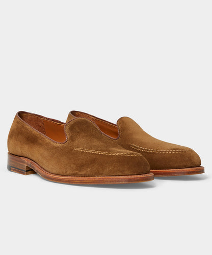 Todd Snyder X Alden Venetian Suede Loafer - Snuff