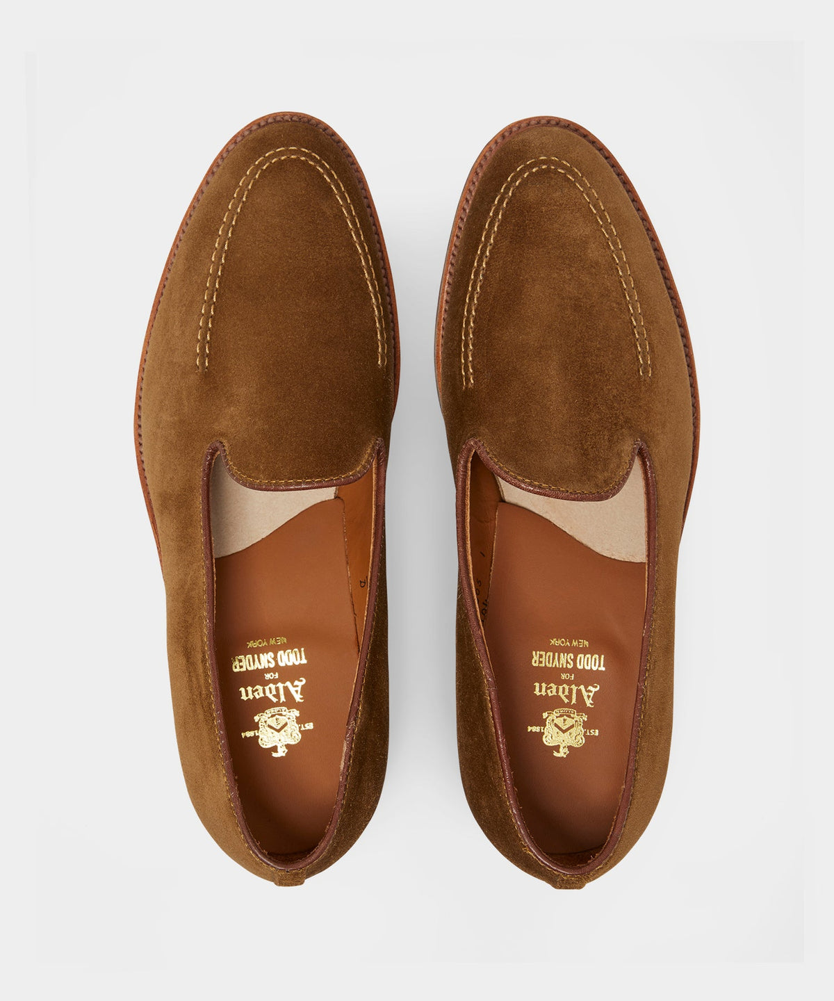 Todd Snyder X Alden Venetian Suede Loafer - Snuff