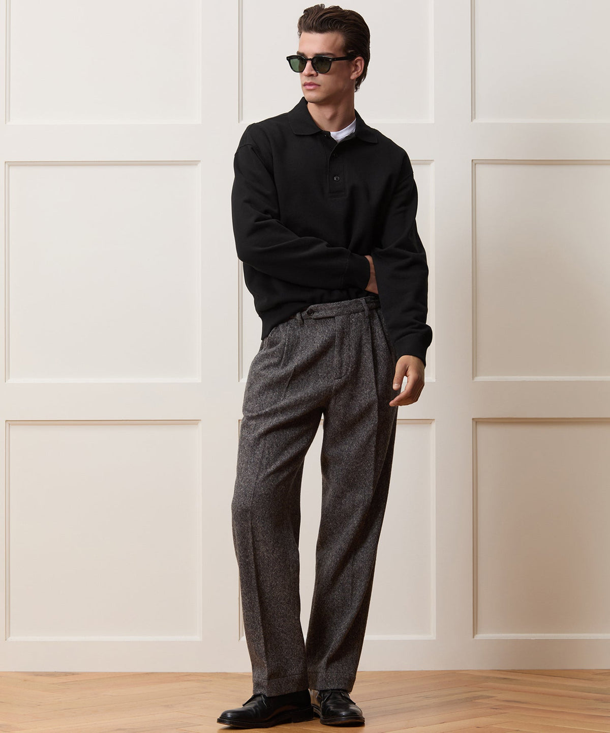 Soho Polo Sweatshirt - Black