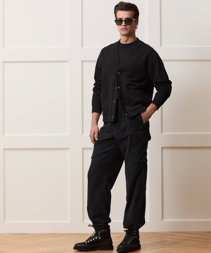Soho Cardigan Sweatshirt - Black