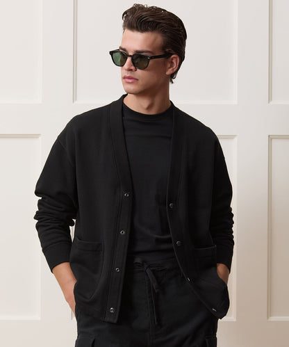 Soho Cardigan Sweatshirt - Black