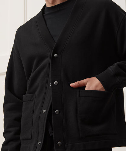 Soho Cardigan Sweatshirt - Black
