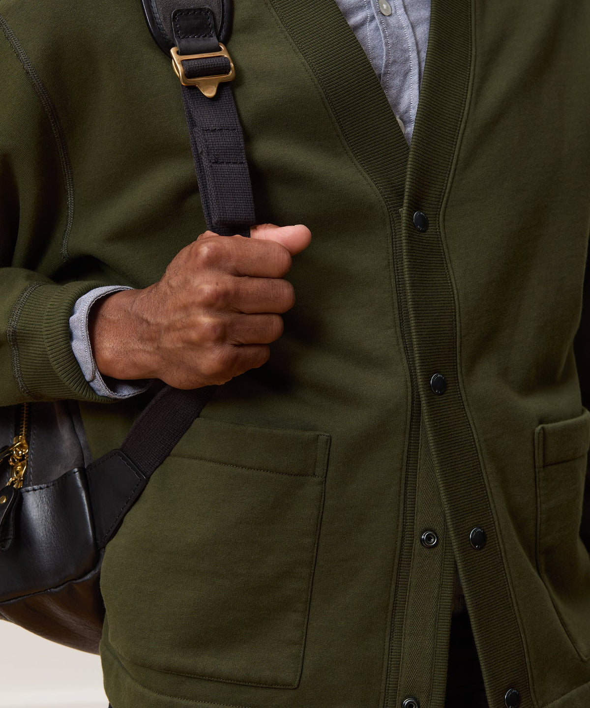 Soho Cardigan Sweatshirt - Olive