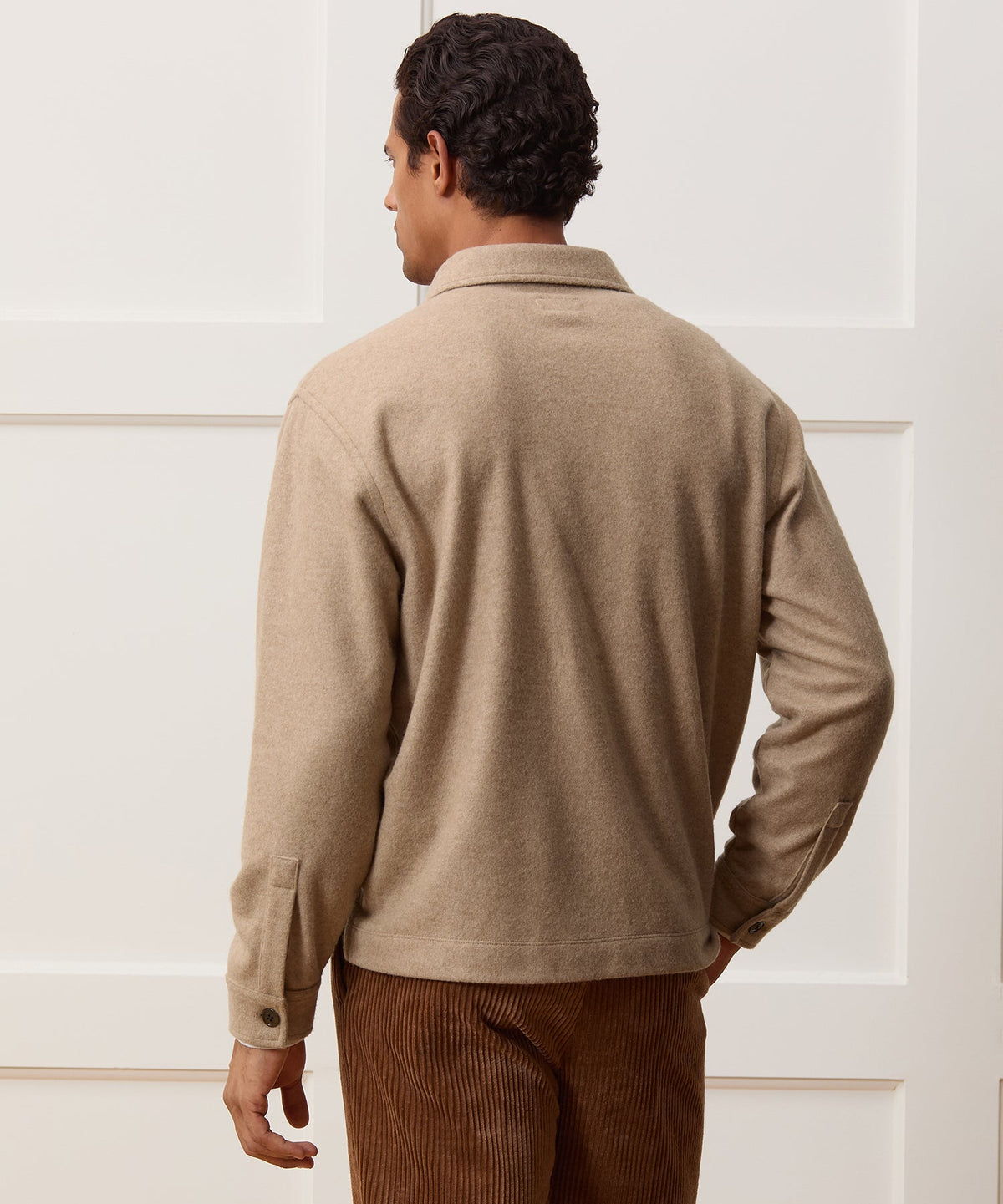 Camel-Cashmere Field Polo - Camel