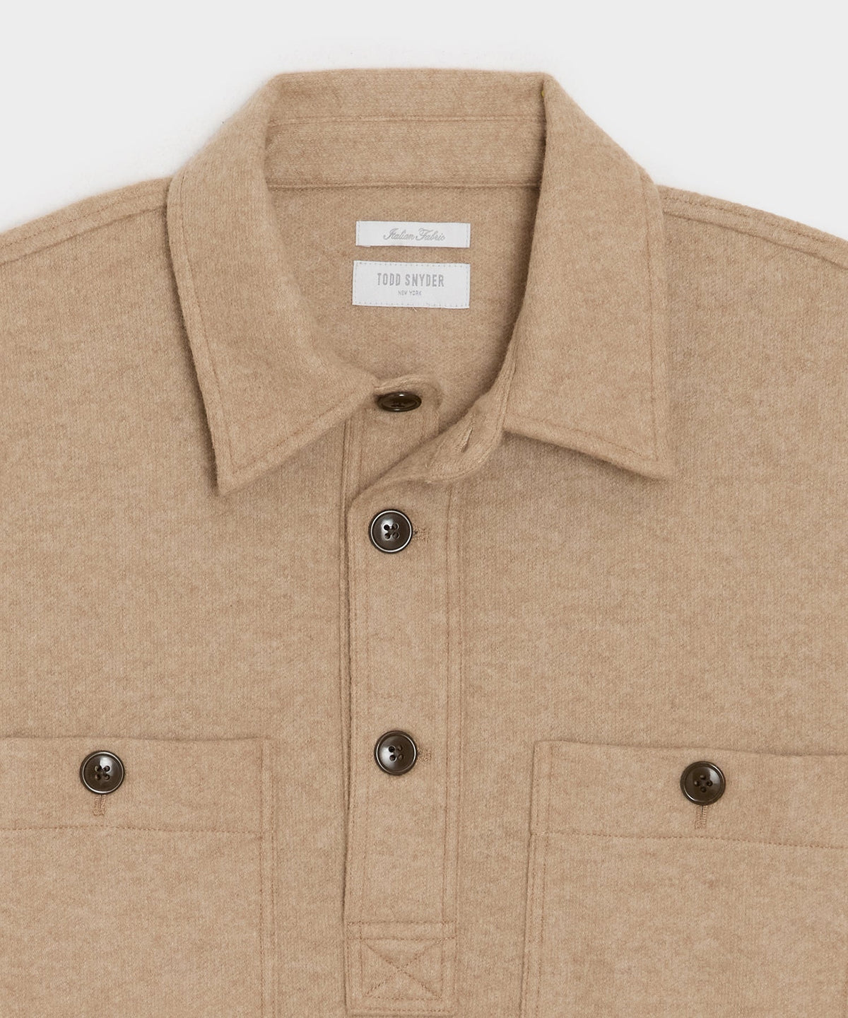 Camel-Cashmere Field Polo - Camel