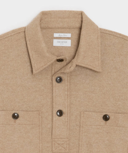Camel-Cashmere Field Polo - Camel
