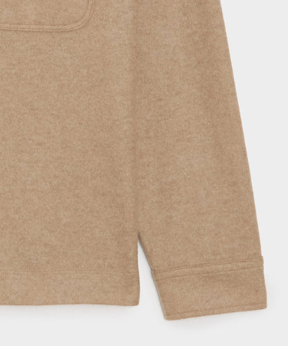 Camel-Cashmere Field Polo - Camel