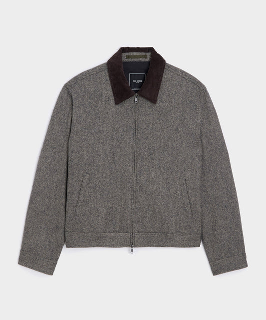 Wool Driving Jacket - Brown